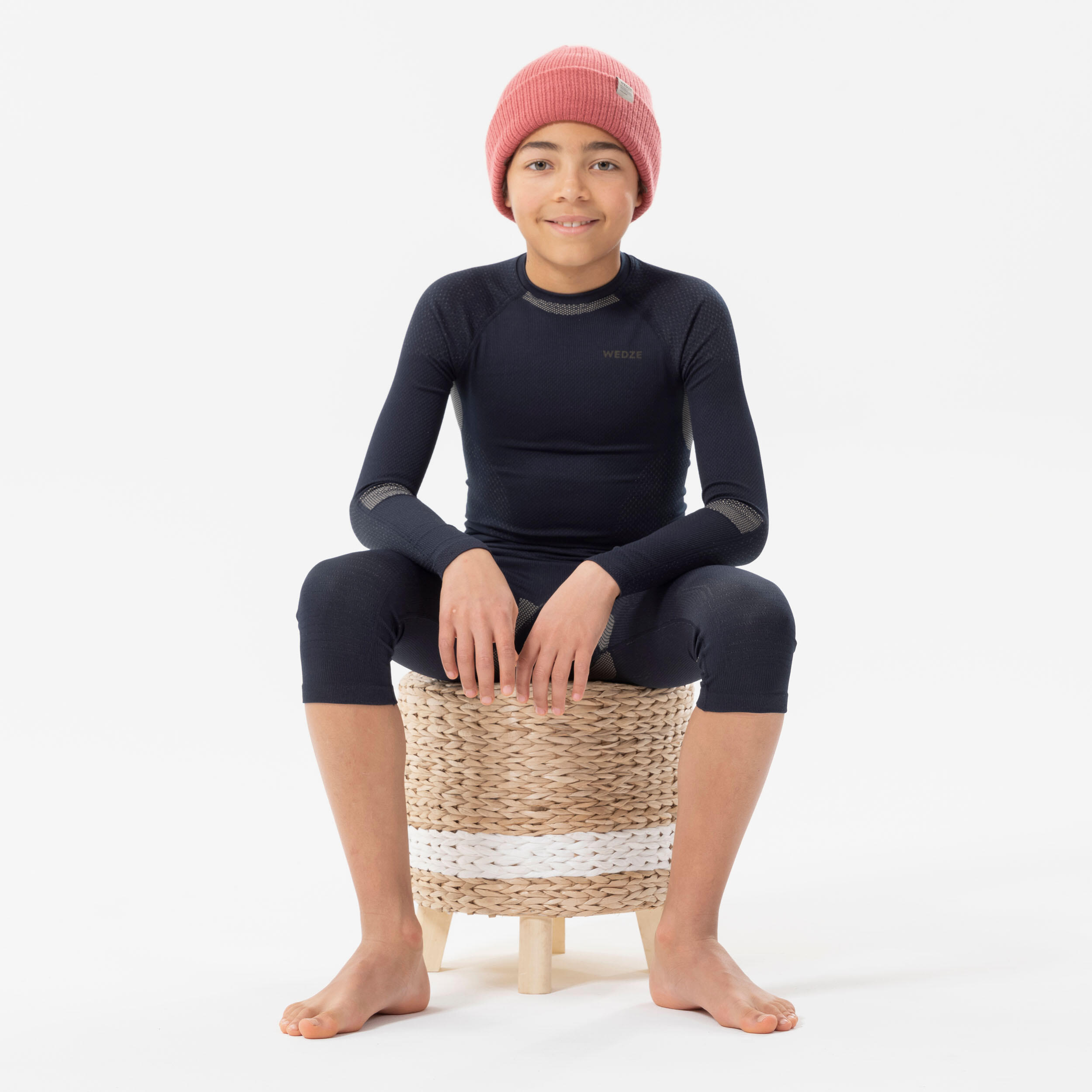 Limited Edition Kids' Seamless Ski Base Layer Top - BL 580 I-Soft - Sandy  Blue store clearance